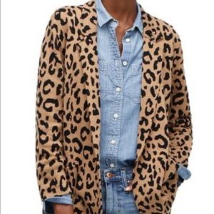 J. Crew Leopard Print Sophie Blazer